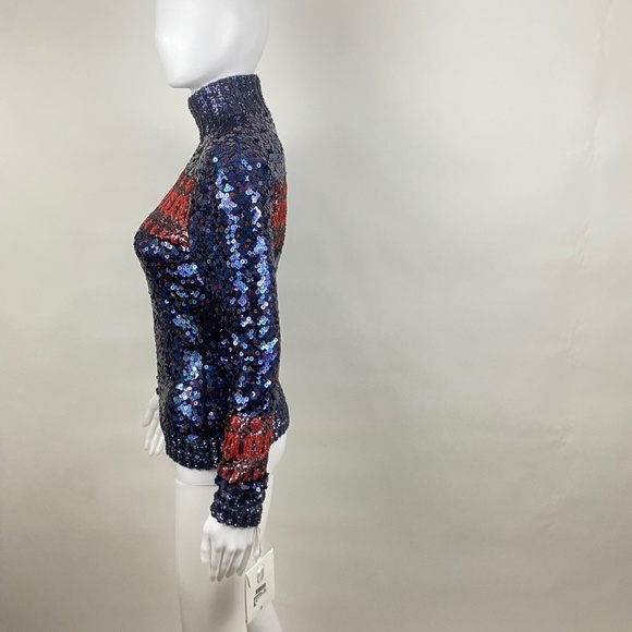 Dior Sequin Turtleneck Blue NWT - Picture 4 of 9
